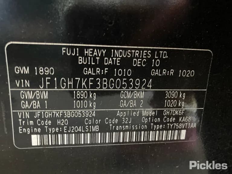 2011 Subaru Impreza Used VIN JF1GH7KF3BG053924 – photo 15 2011 Subaru Impreza Used VIN JF1GH7KF3BG053924 – photo 15