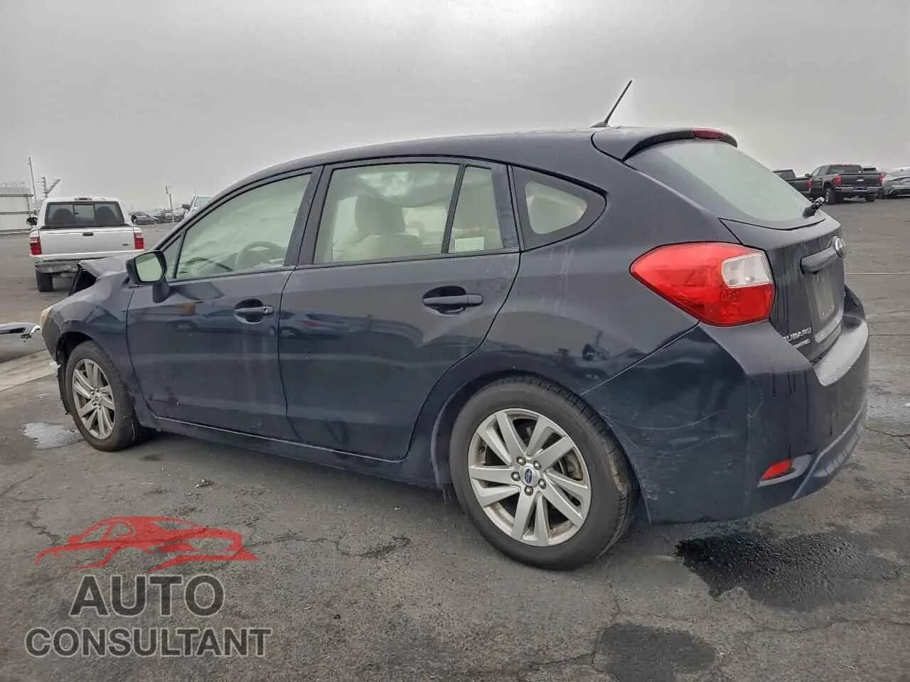 2015 SUBARU IMPREZA Damaged VIN JF1GPAC69F8330834 – rear exterior 2015 SUBARU IMPREZA Damaged VIN JF1GPAC69F8330834 – rear exterior