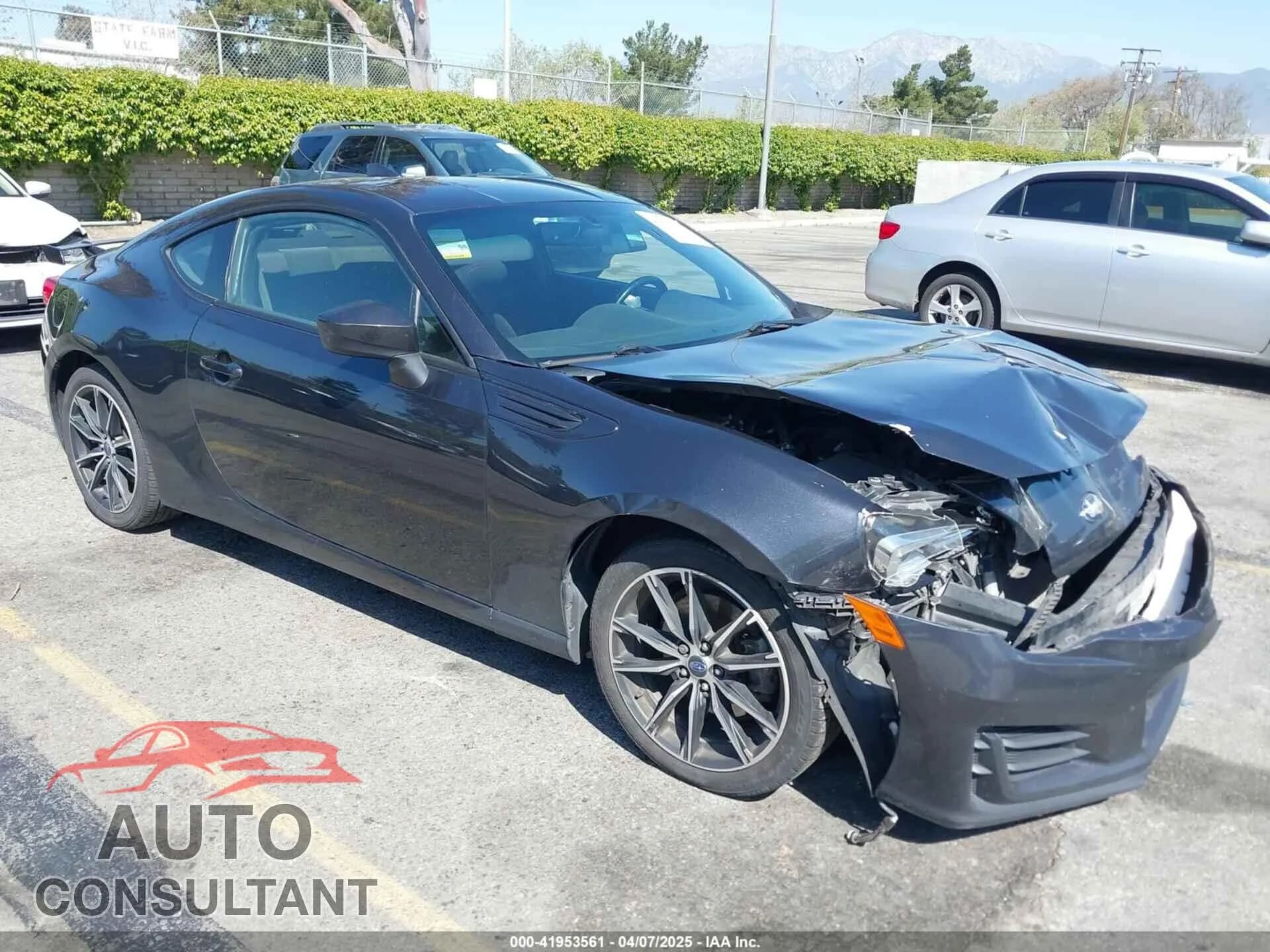 2017 SUBARU BRZ Damaged VIN JF1ZCAB10H9601657 – front exterior 2017 SUBARU BRZ Damaged VIN JF1ZCAB10H9601657 – front exterior