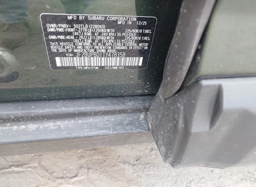 2026 SUBARU Outback Used VIN JF2BUPBD1TY478358 – photo 12 2026 SUBARU Outback Used VIN JF2BUPBD1TY478358 – photo 12