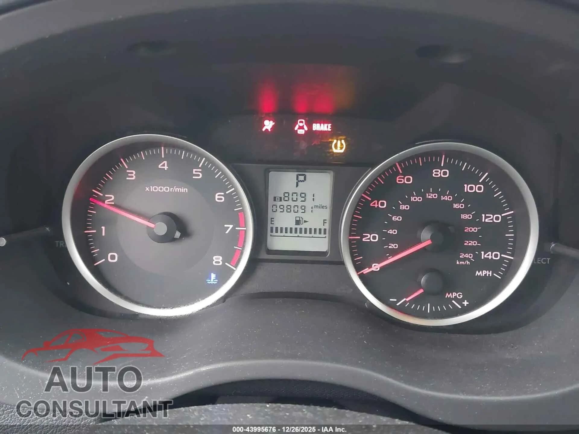 2013 SUBARU XV CROSSTREK Damaged VIN JF2GPAVC3D2880058 – exterior detail 2013 SUBARU XV CROSSTREK Damaged VIN JF2GPAVC3D2880058 – exterior detail