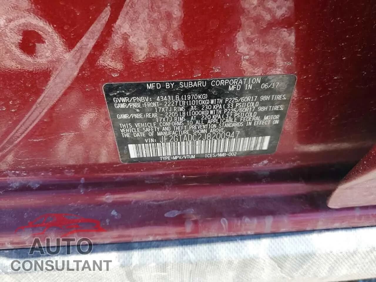 2018 SUBARU CROSSTREK Used VIN JF2GTADC2J8200947 – photo 13 2018 SUBARU CROSSTREK Used VIN JF2GTADC2J8200947 – photo 13