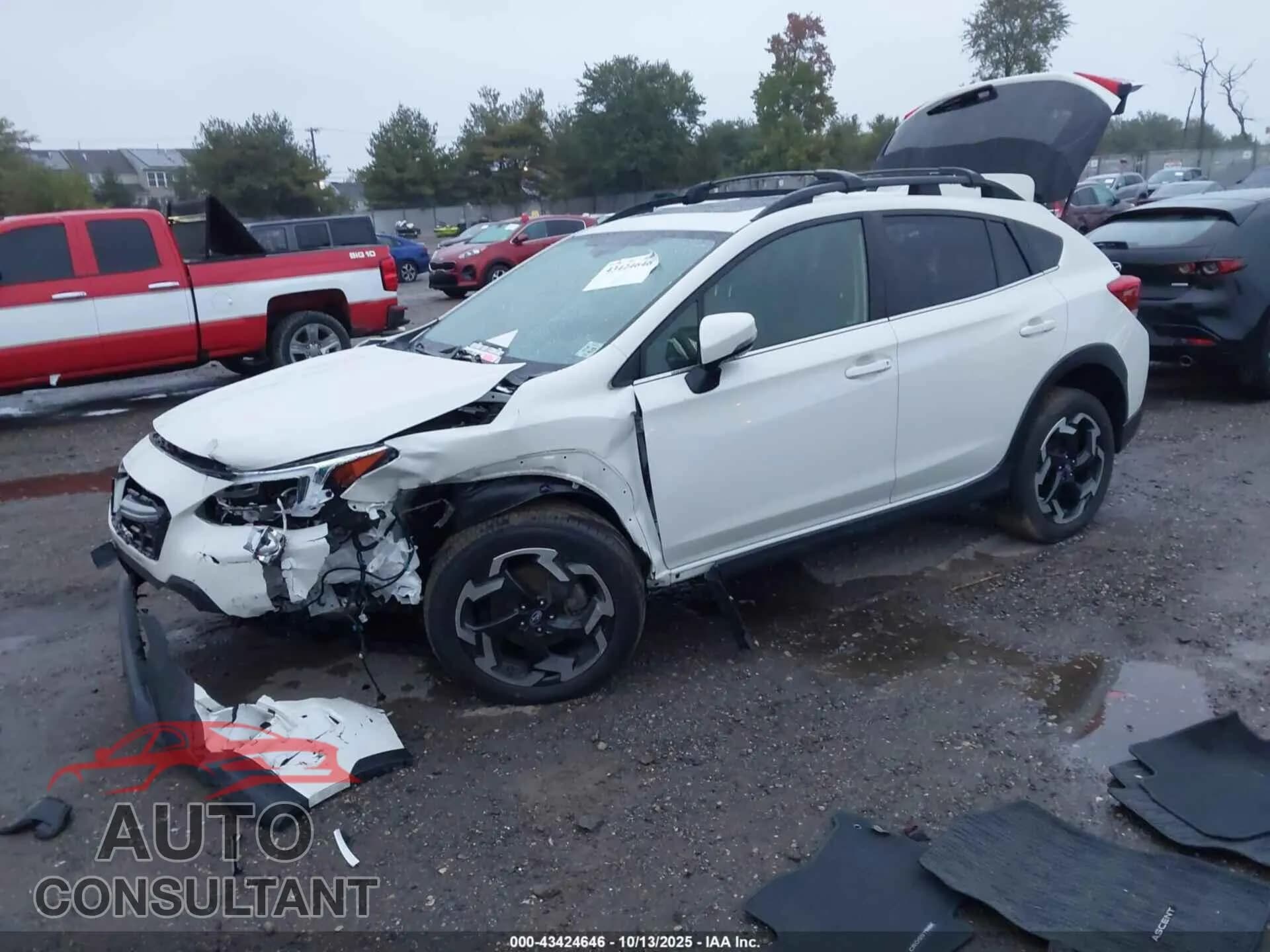 2022 SUBARU CROSSTREK Damaged VIN JF2GTHNC6N8283005 – rear exterior 2022 SUBARU CROSSTREK Damaged VIN JF2GTHNC6N8283005 – rear exterior