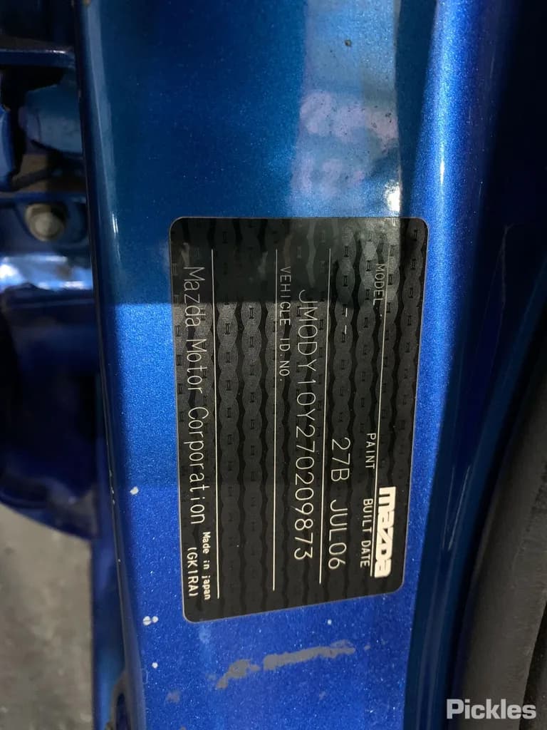 2006 Mazda 2 Used VIN JM0DY10Y270209873 – interior seats 2006 Mazda 2 Used VIN JM0DY10Y270209873 – interior seats