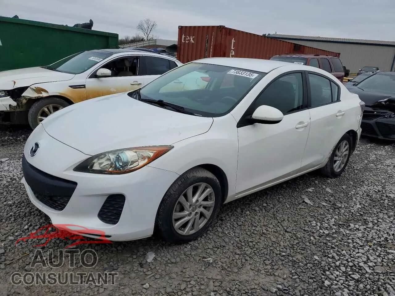 2012 MAZDA 3 Damaged VIN JM1BL1V74C1647544 – front exterior 2012 MAZDA 3 Damaged VIN JM1BL1V74C1647544 – front exterior