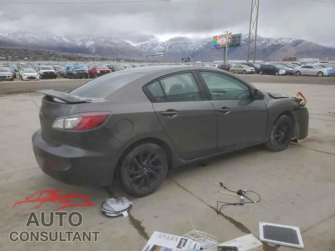 2012 MAZDA 3 Damaged VIN JM1BL1V82C1539500 – side profile 2012 MAZDA 3 Damaged VIN JM1BL1V82C1539500 – side profile