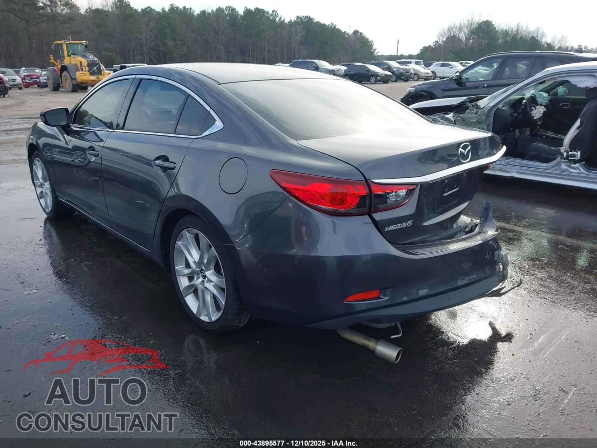 2016 MAZDA MAZDA6 Damaged VIN JM1GJ1V53G1466483 – side profile 2016 MAZDA MAZDA6 Damaged VIN JM1GJ1V53G1466483 – side profile