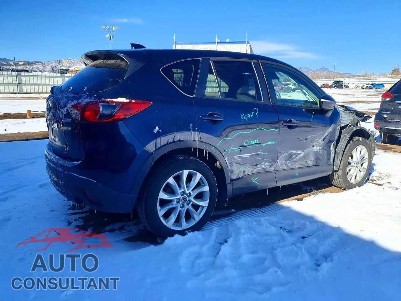 2015 MAZDA CX-5 Damaged VIN JM3KE4DY0F0480817 – side profile 2015 MAZDA CX-5 Damaged VIN JM3KE4DY0F0480817 – side profile