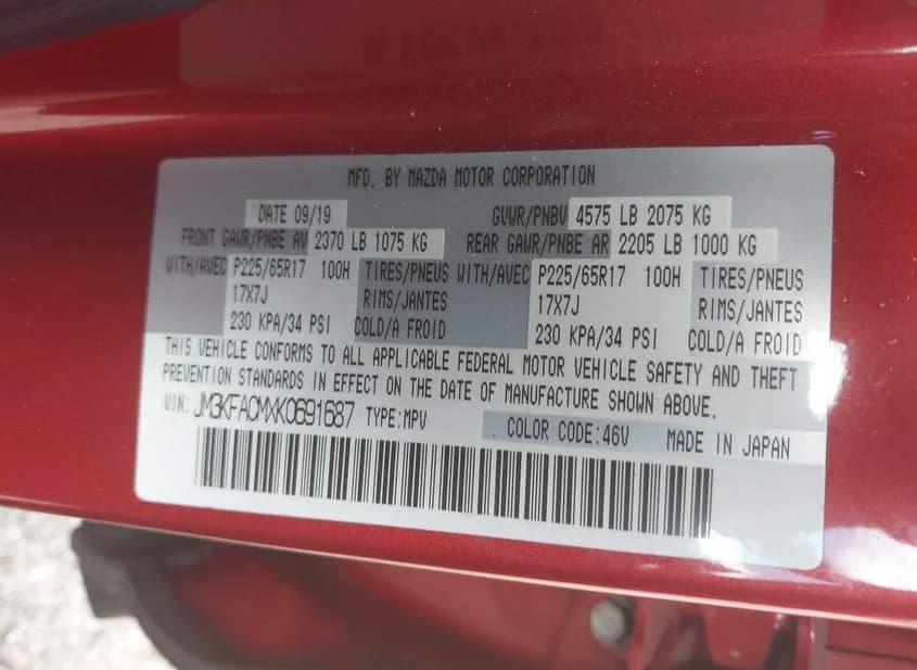 2019 MAZDA CX-5 Used VIN JM3KFACMXK0691687 – photo 16 2019 MAZDA CX-5 Used VIN JM3KFACMXK0691687 – photo 16