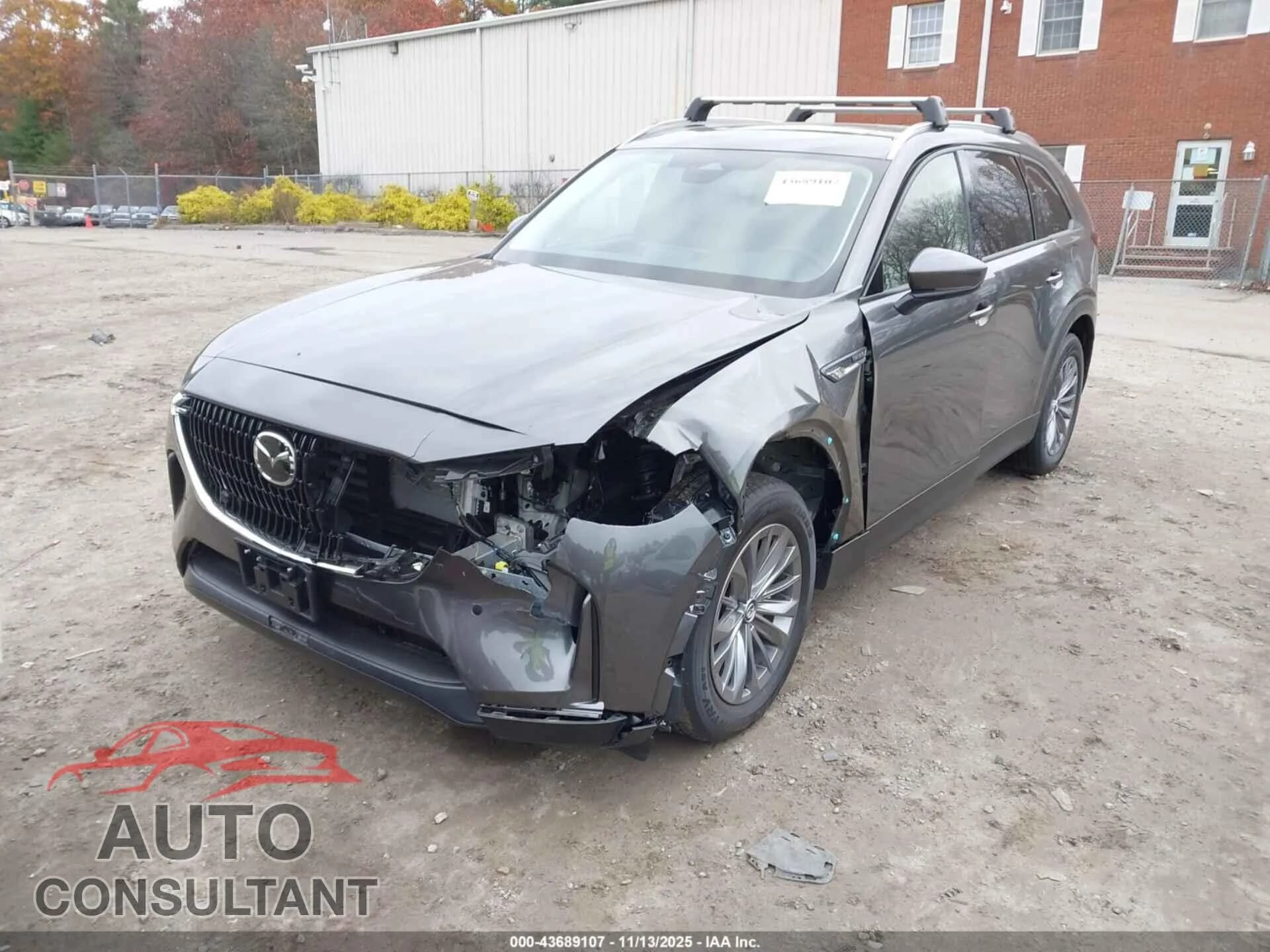 2025 MAZDA CX-90 Damaged VIN JM3KKBHDXS1226539 – rear exterior 2025 MAZDA CX-90 Damaged VIN JM3KKBHDXS1226539 – rear exterior