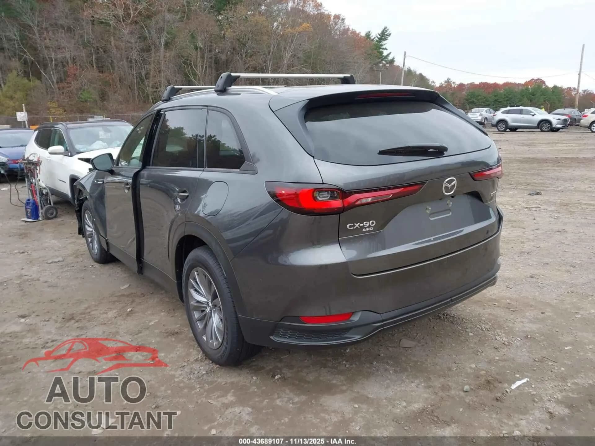 2025 MAZDA CX-90 Damaged VIN JM3KKBHDXS1226539 – side profile 2025 MAZDA CX-90 Damaged VIN JM3KKBHDXS1226539 – side profile