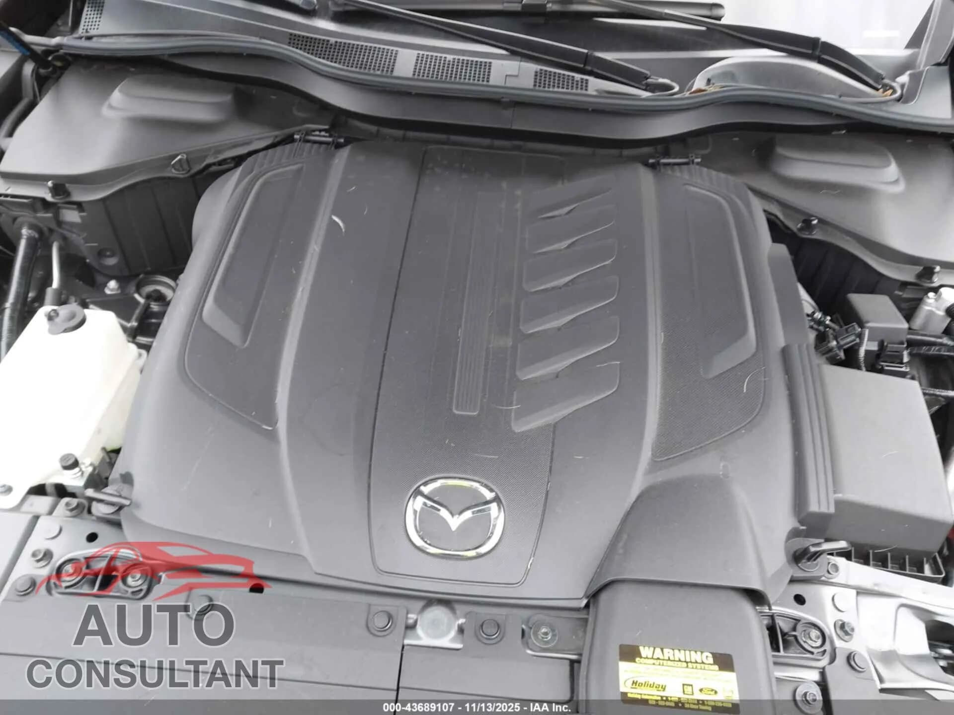 2025 MAZDA CX-90 Damaged VIN JM3KKBHDXS1226539 – odometer reading 2025 MAZDA CX-90 Damaged VIN JM3KKBHDXS1226539 – odometer reading