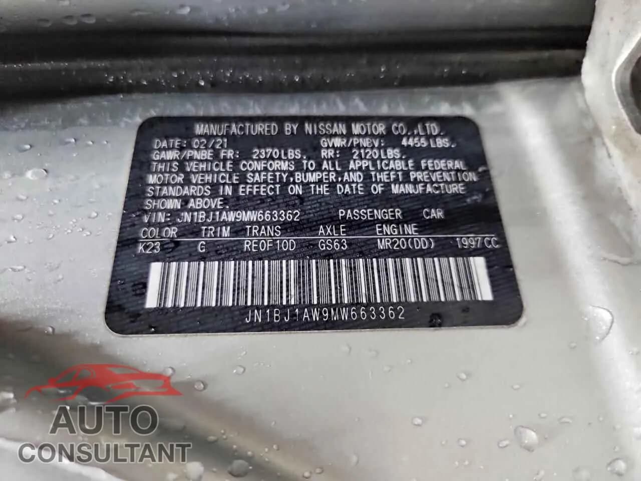 2021 NISSAN ROGUE Damaged VIN JN1BJ1AW9MW663362 – photo 13 2021 NISSAN ROGUE Damaged VIN JN1BJ1AW9MW663362 – photo 13