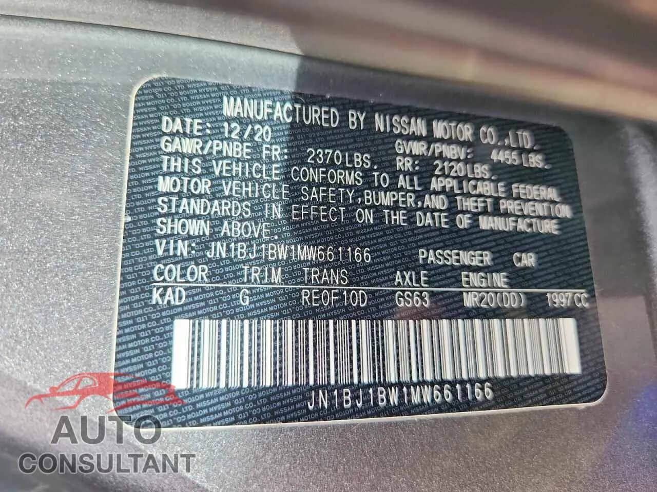 2021 NISSAN ROGUE Damaged VIN JN1BJ1BW1MW661166 – photo 13 2021 NISSAN ROGUE Damaged VIN JN1BJ1BW1MW661166 – photo 13