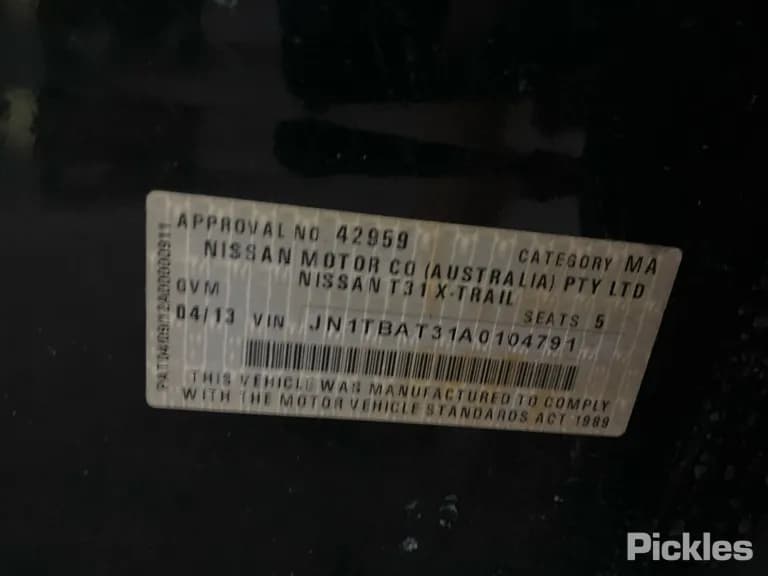 2013 Nissan X-Trail Used VIN JN1TBAT31A0104791 – photo 20 2013 Nissan X-Trail Used VIN JN1TBAT31A0104791 – photo 20