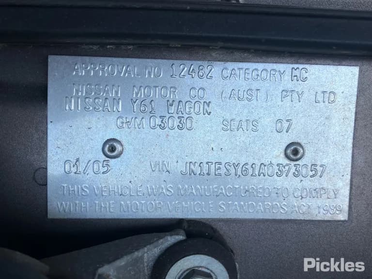 2005 Nissan Patrol Used VIN JN1TESY61A0373057 – rear exterior 2005 Nissan Patrol Used VIN JN1TESY61A0373057 – rear exterior