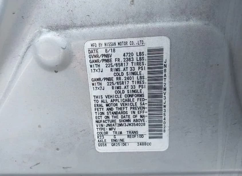 2018 NISSAN ROGUE Used VIN JN8AT2MV3JW354028 – photo 11 2018 NISSAN ROGUE Used VIN JN8AT2MV3JW354028 – photo 11