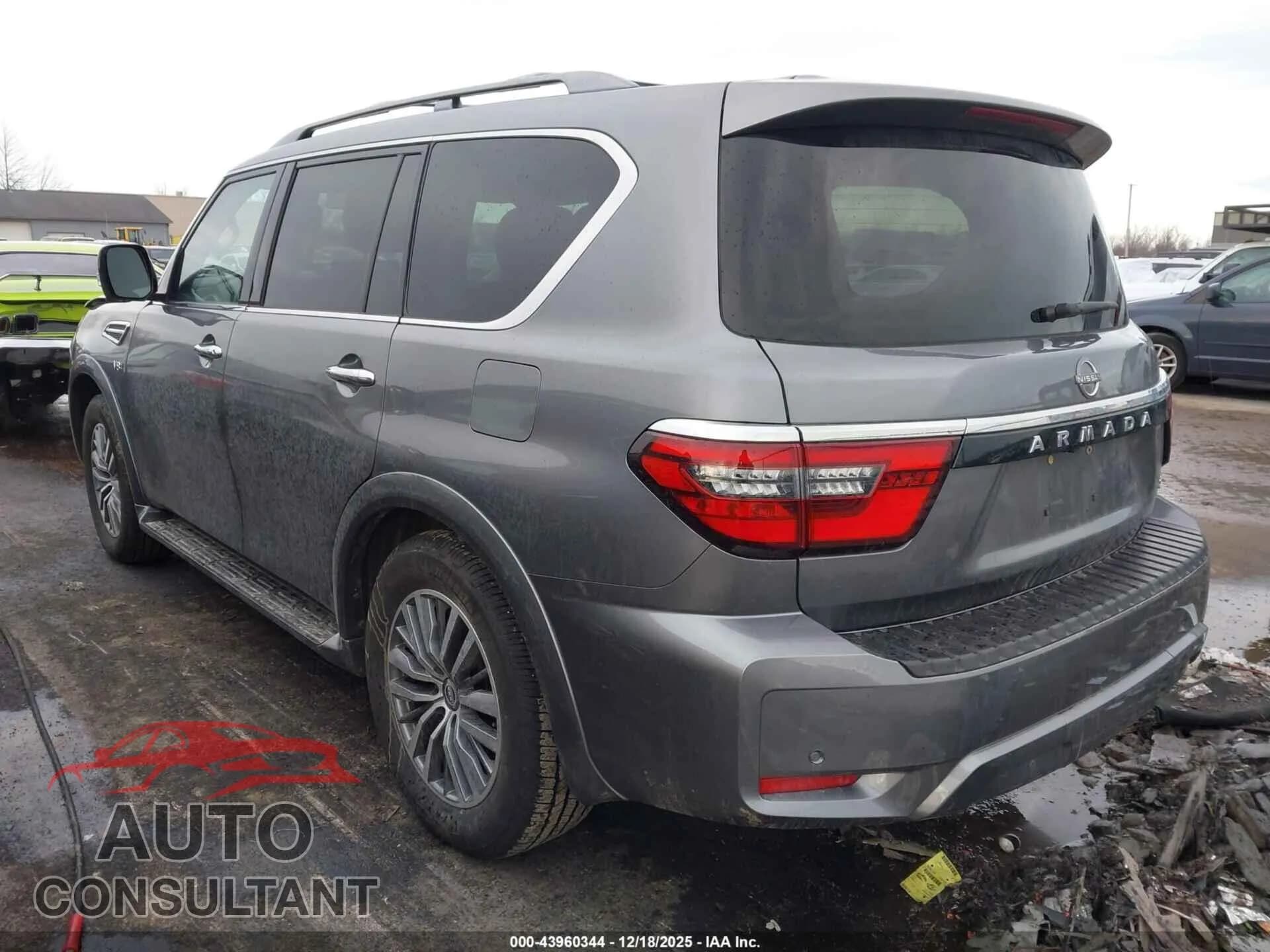 2021 NISSAN ARMADA Damaged VIN JN8AY2BB7M9795237 – side profile 2021 NISSAN ARMADA Damaged VIN JN8AY2BB7M9795237 – side profile