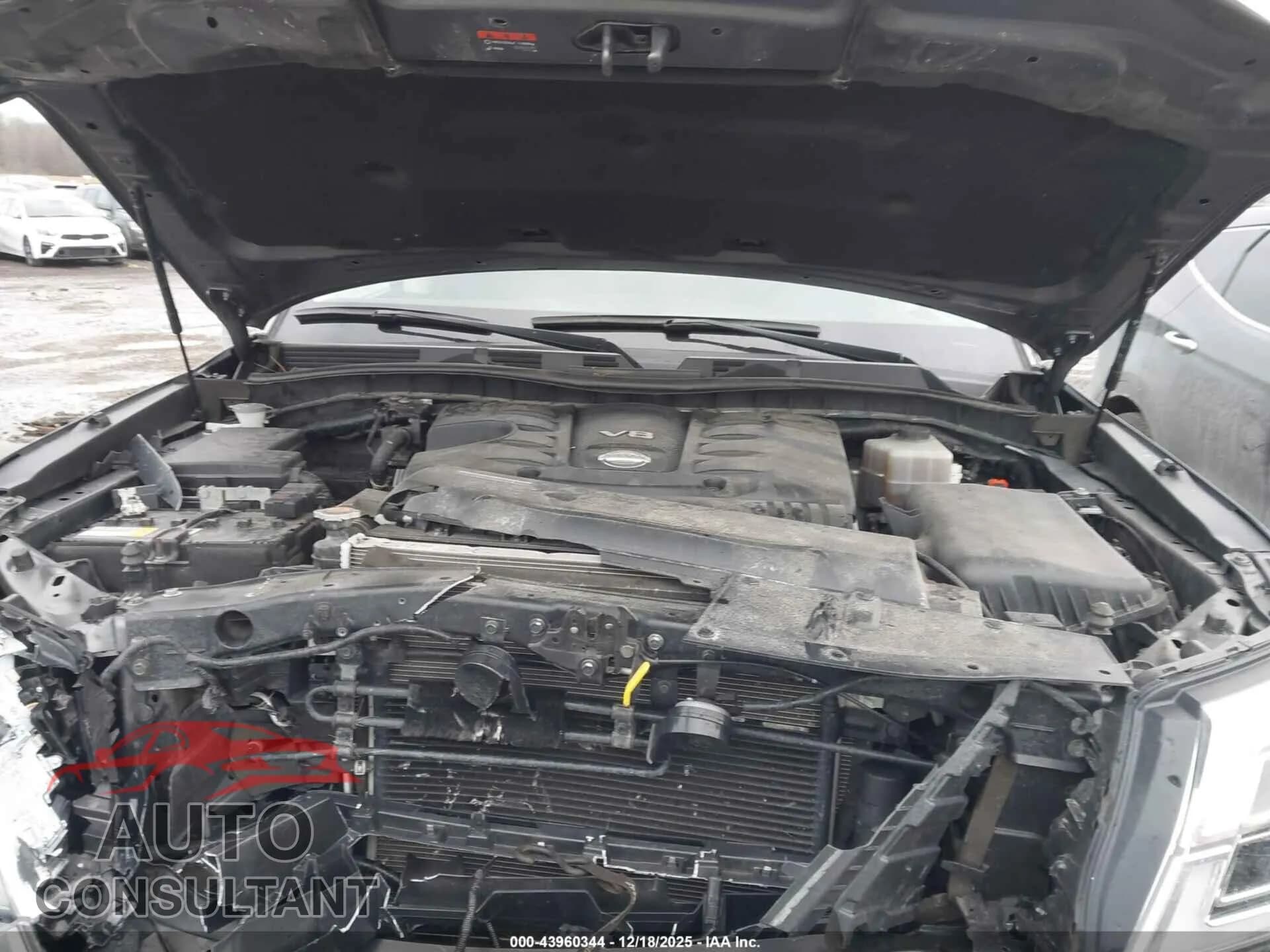 2021 NISSAN ARMADA Damaged VIN JN8AY2BB7M9795237 – odometer reading 2021 NISSAN ARMADA Damaged VIN JN8AY2BB7M9795237 – odometer reading