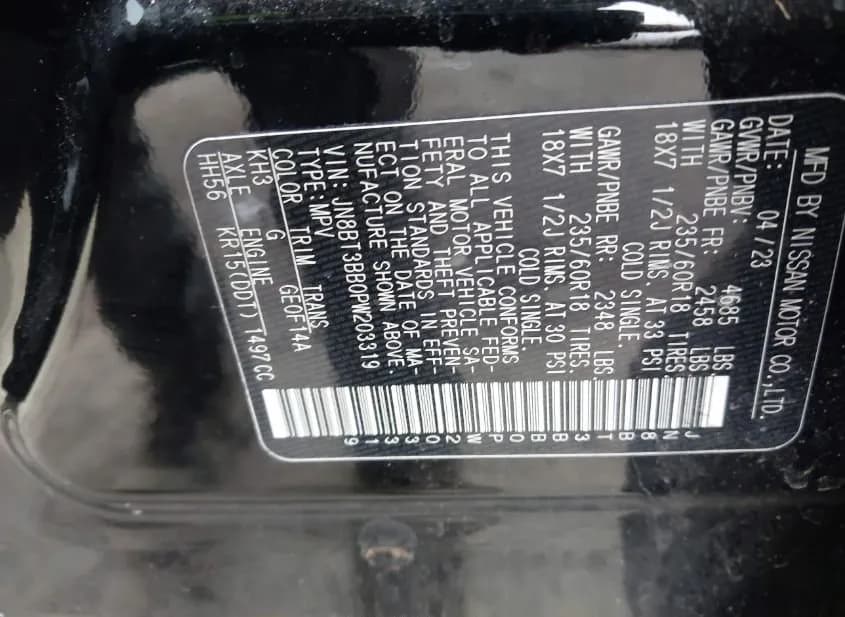 2023 NISSAN Rogue Used VIN JN8BT3BB0PW203319 – photo 14 2023 NISSAN Rogue Used VIN JN8BT3BB0PW203319 – photo 14