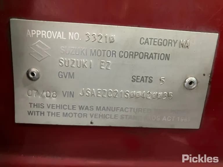2008 Suzuki Swift Used VIN JSAEZC21S00420035 – photo 15 2008 Suzuki Swift Used VIN JSAEZC21S00420035 – photo 15