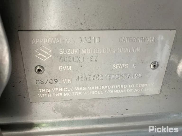 2009 Suzuki Swift Used VIN JSAEZC21S00556190 – photo 23 2009 Suzuki Swift Used VIN JSAEZC21S00556190 – photo 23