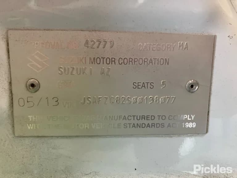 2013 Suzuki Swift Used VIN JSAFZC82S00138077 – photo 14 2013 Suzuki Swift Used VIN JSAFZC82S00138077 – photo 14