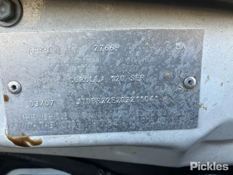 2007 Toyota Corolla Used VIN JTDBR22E203211041 – photo 16 2007 Toyota Corolla Used VIN JTDBR22E203211041 – photo 16