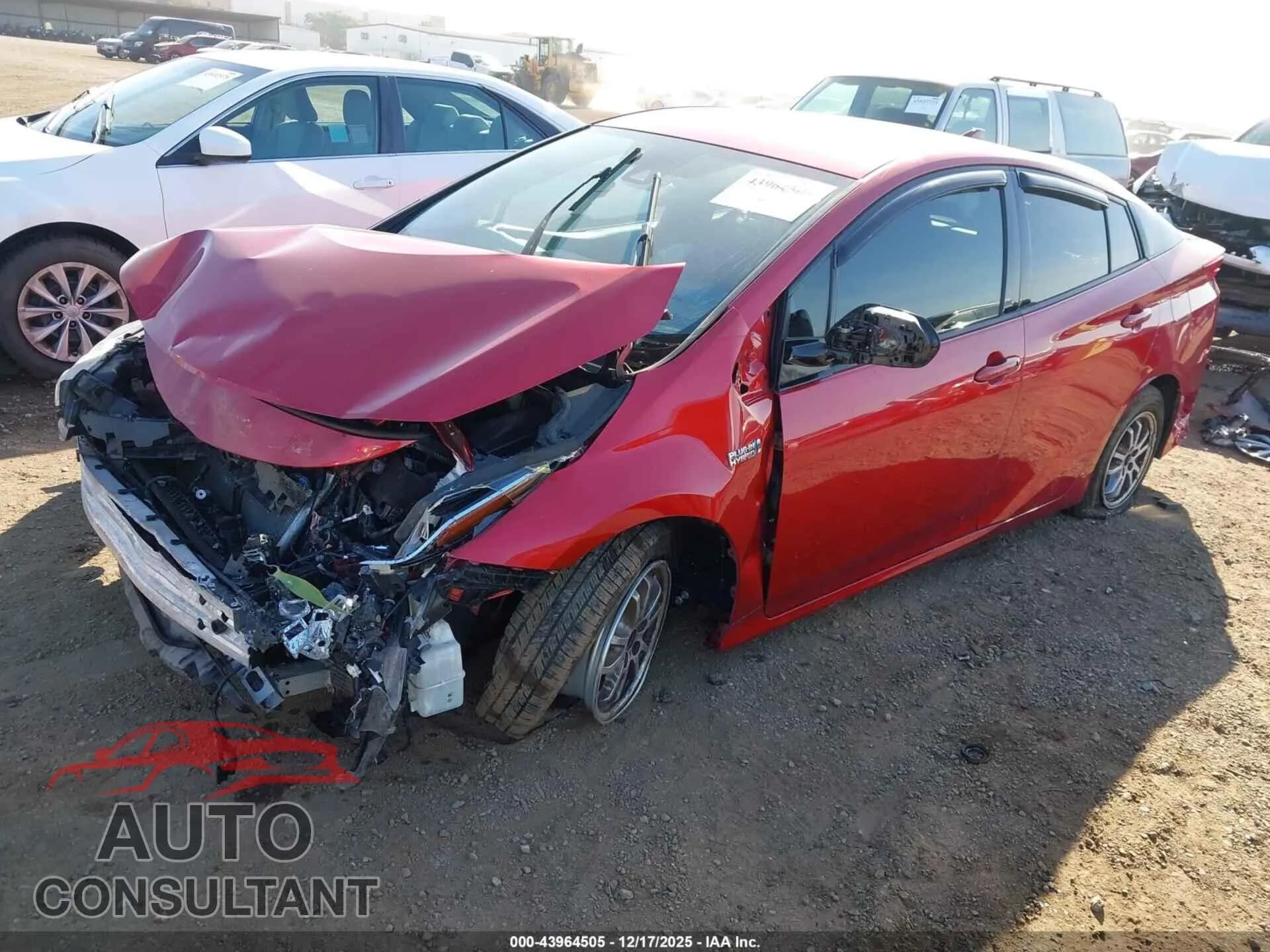 2017 TOYOTA PRIUS PRIME Damaged VIN JTDKARFP1H3047241 – rear exterior 2017 TOYOTA PRIUS PRIME Damaged VIN JTDKARFP1H3047241 – rear exterior