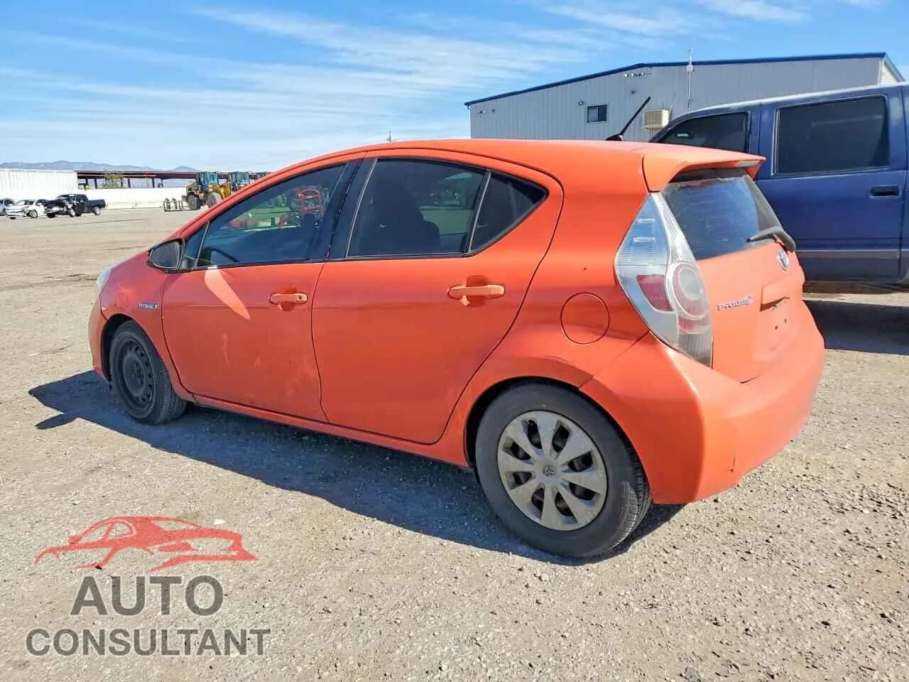 2012 TOYOTA PRIUS Damaged VIN JTDKDTB34C1007554 – rear exterior 2012 TOYOTA PRIUS Damaged VIN JTDKDTB34C1007554 – rear exterior