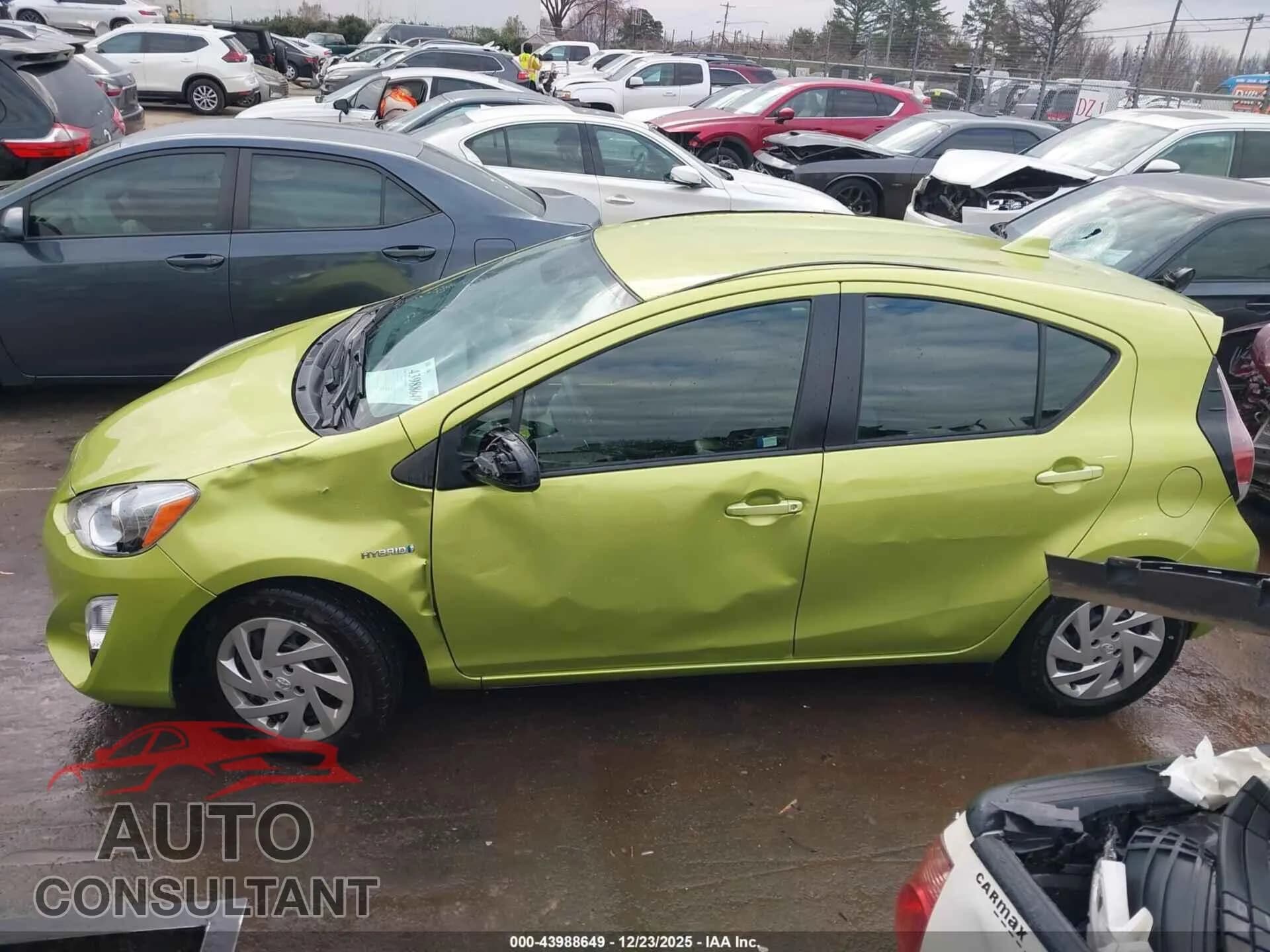 2015 TOYOTA PRIUS C Damaged VIN JTDKDTB37F1103649 – photo 14 2015 TOYOTA PRIUS C Damaged VIN JTDKDTB37F1103649 – photo 14