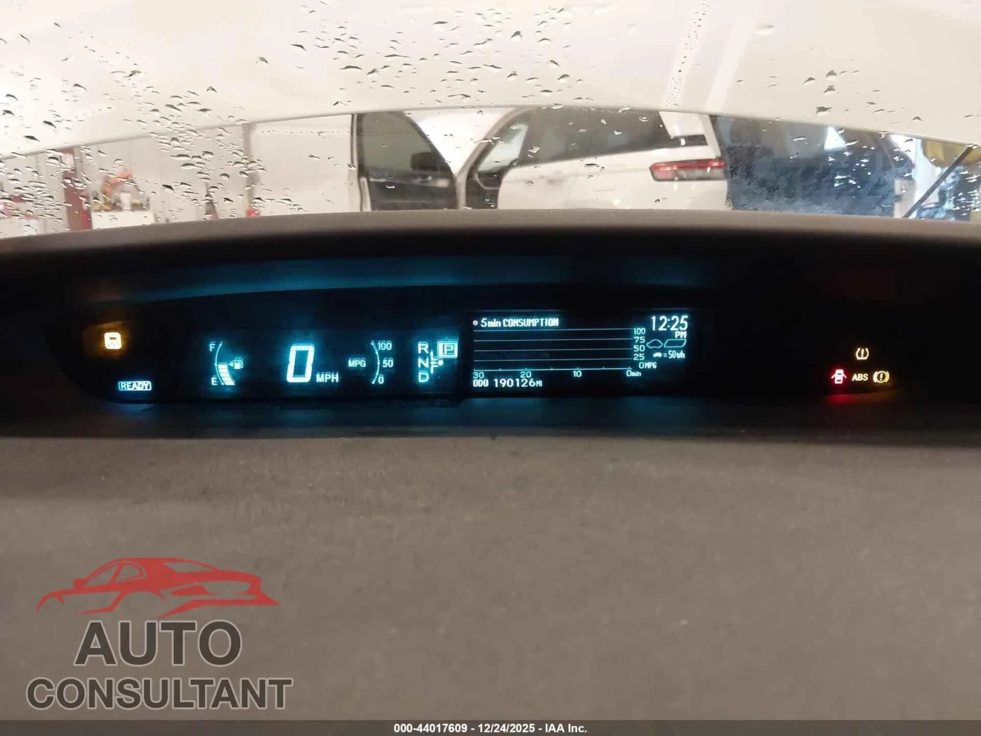 2012 TOYOTA PRIUS Damaged VIN JTDKN3DU0C1506645 – exterior detail 2012 TOYOTA PRIUS Damaged VIN JTDKN3DU0C1506645 – exterior detail