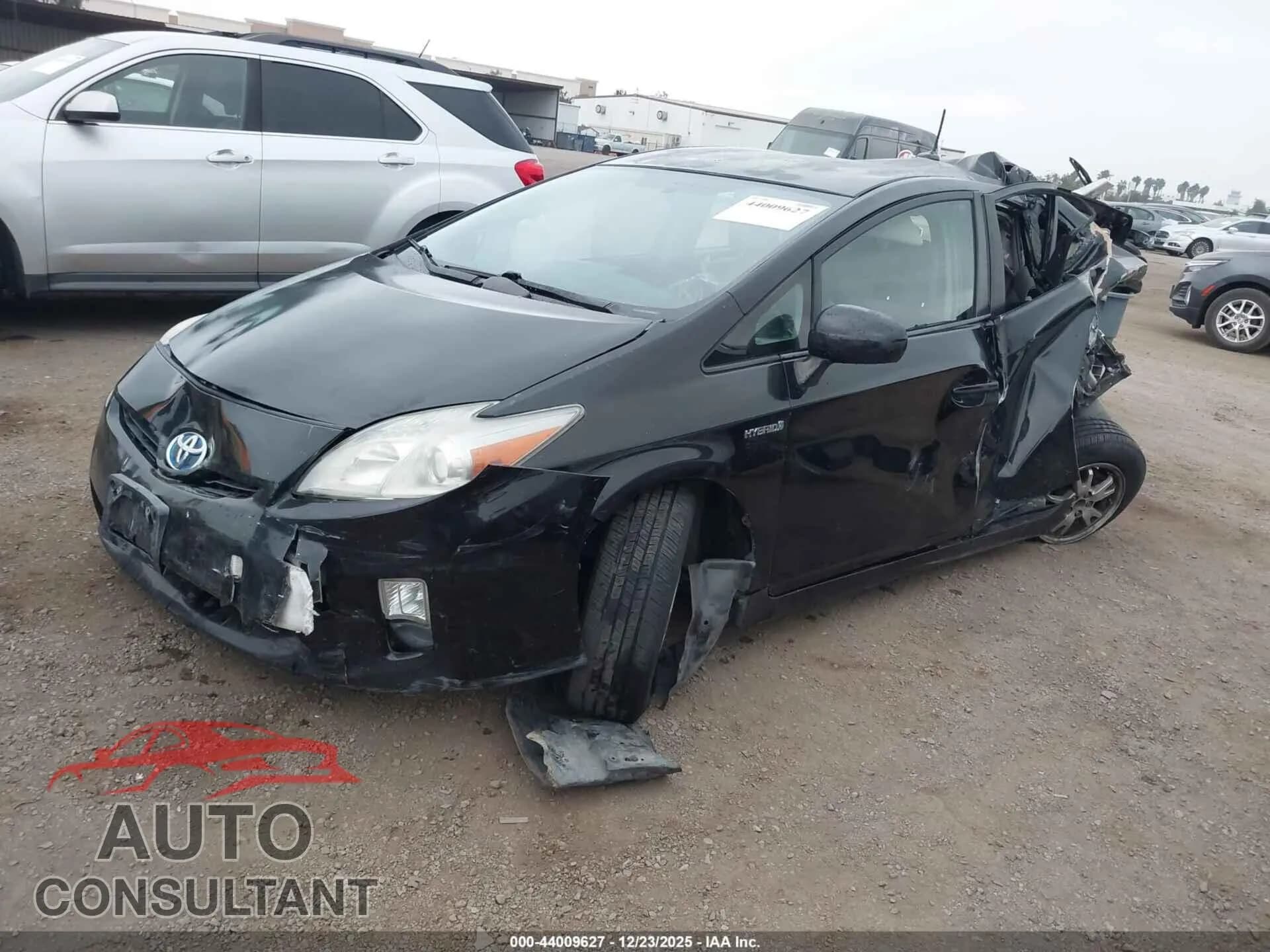 2010 TOYOTA PRIUS Damaged VIN JTDKN3DU2A0029977 – rear exterior 2010 TOYOTA PRIUS Damaged VIN JTDKN3DU2A0029977 – rear exterior
