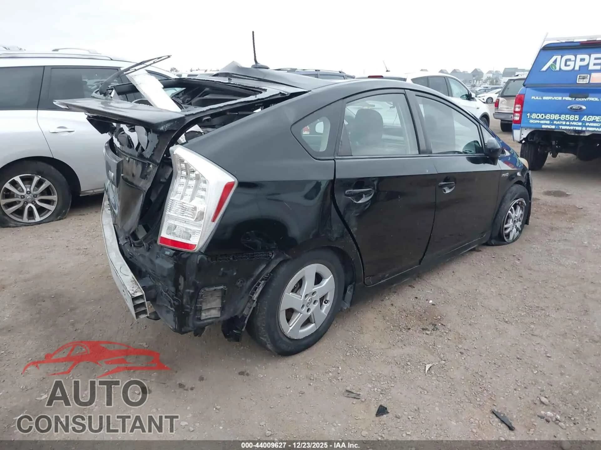 2010 TOYOTA PRIUS Damaged VIN JTDKN3DU2A0029977 – dashboard 2010 TOYOTA PRIUS Damaged VIN JTDKN3DU2A0029977 – dashboard