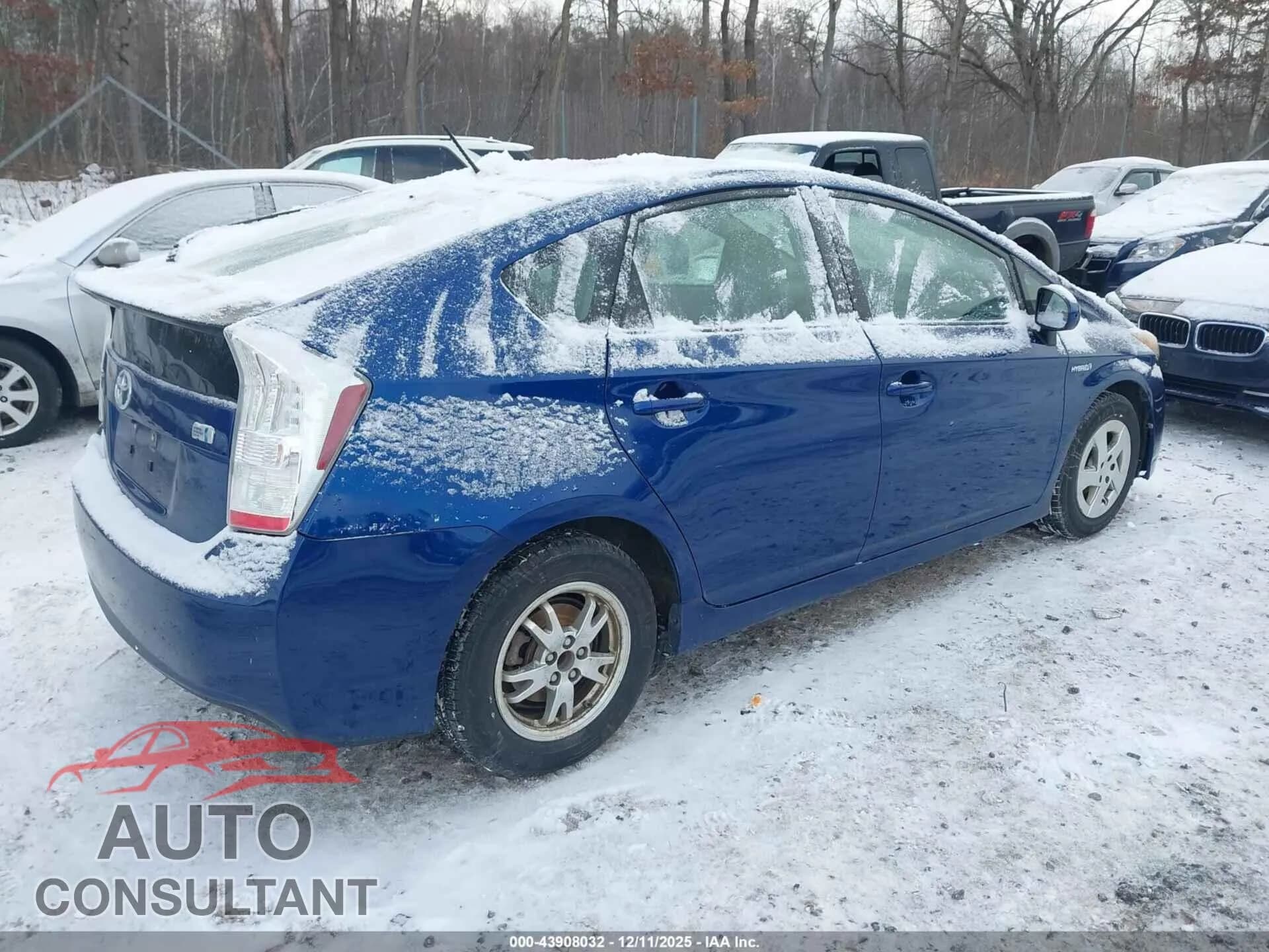 2010 TOYOTA PRIUS Damaged VIN JTDKN3DU2A0151254 – dashboard 2010 TOYOTA PRIUS Damaged VIN JTDKN3DU2A0151254 – dashboard