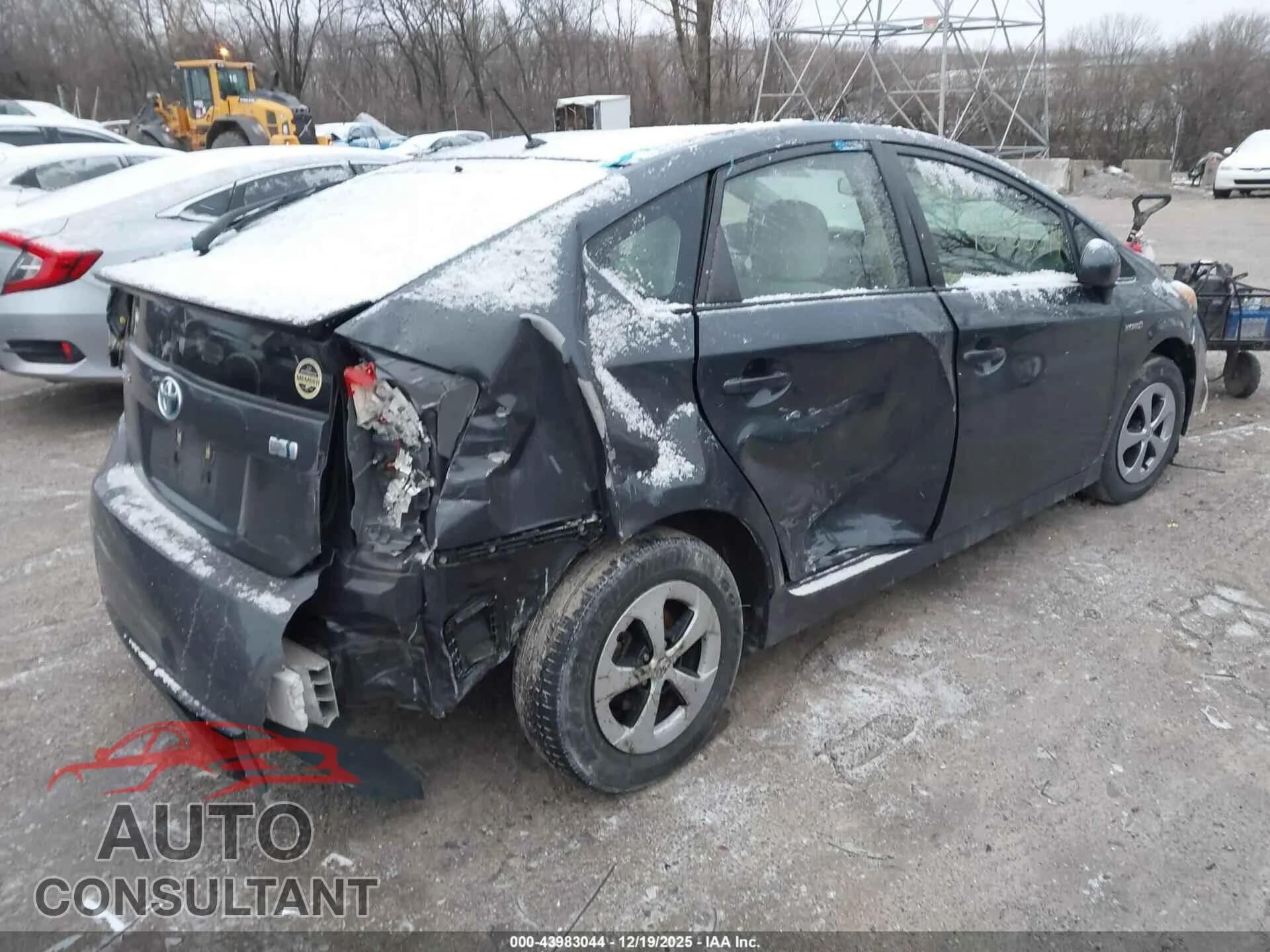 2013 TOYOTA PRIUS Damaged VIN JTDKN3DU8D5617955 – dashboard 2013 TOYOTA PRIUS Damaged VIN JTDKN3DU8D5617955 – dashboard