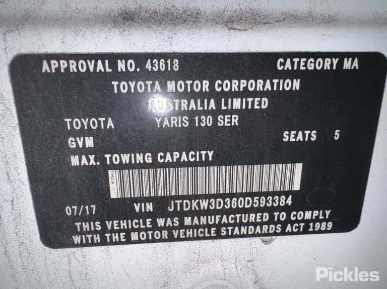 2017 Toyota Yaris Used VIN JTDKW3D360D593384 – photo 13 2017 Toyota Yaris Used VIN JTDKW3D360D593384 – photo 13