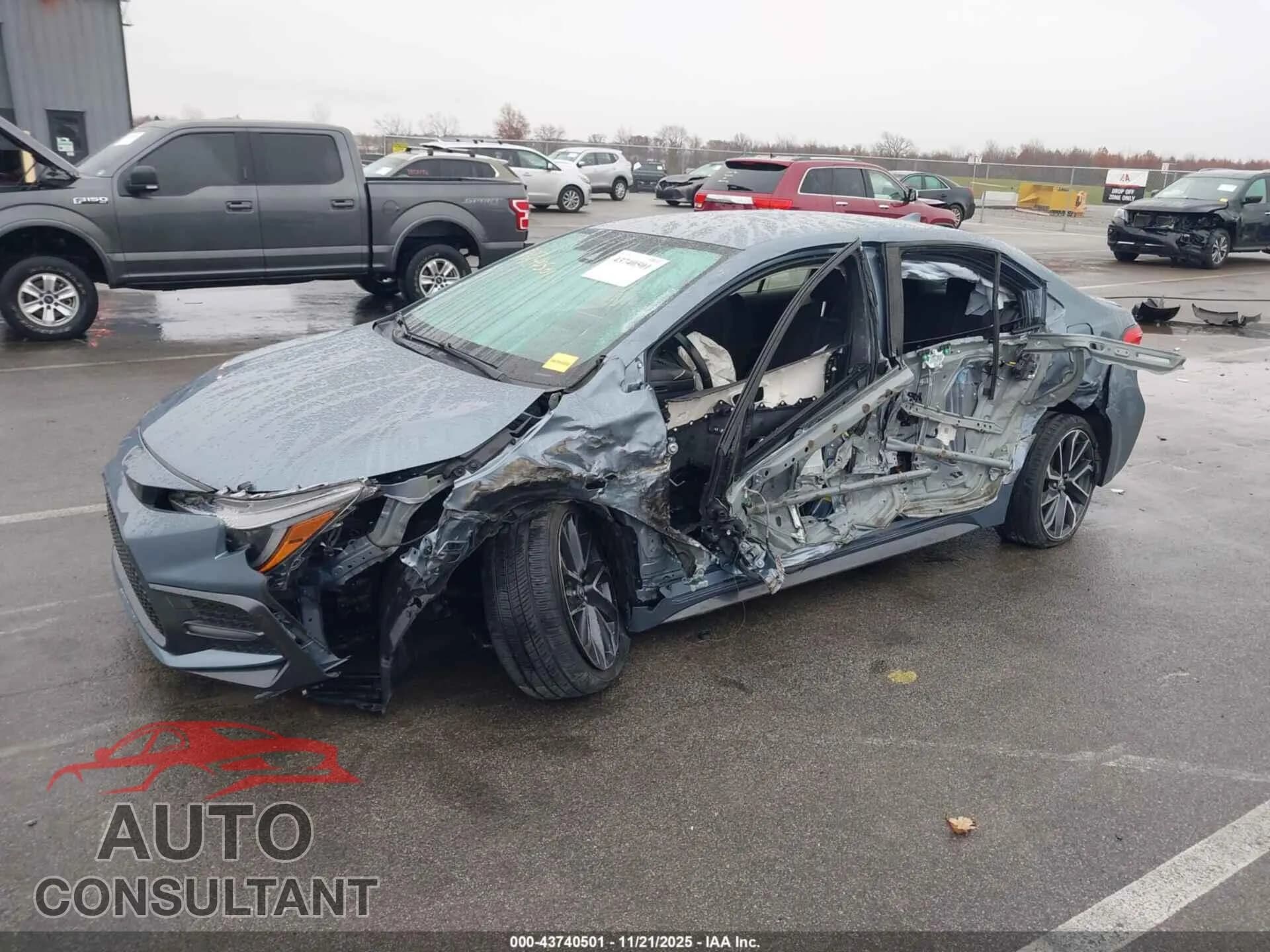 2021 TOYOTA COROLLA Damaged VIN JTDS4MCEXMJ075767 – rear exterior 2021 TOYOTA COROLLA Damaged VIN JTDS4MCEXMJ075767 – rear exterior