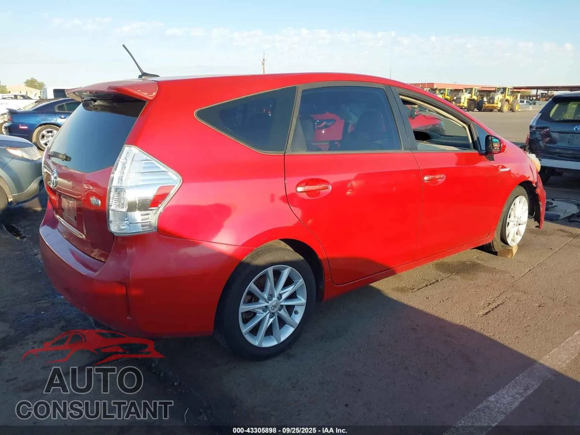 2012 TOYOTA PRIUS V Damaged VIN JTDZN3EU9C3154344 – dashboard 2012 TOYOTA PRIUS V Damaged VIN JTDZN3EU9C3154344 – dashboard