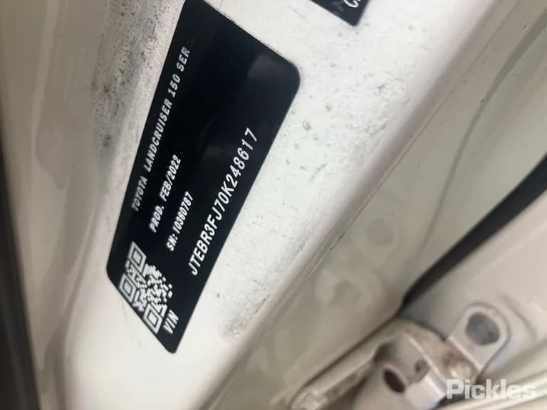 2022 Toyota Landcruiser Prado Used VIN JTEBR3FJ70K248617 – engine bay 2022 Toyota Landcruiser Prado Used VIN JTEBR3FJ70K248617 – engine bay