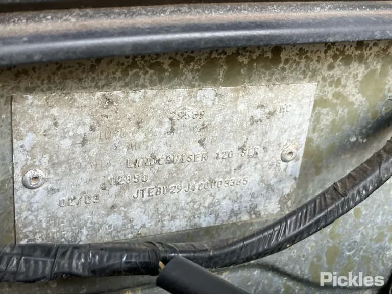2003 Toyota Landcruiser Prado Used VIN JTEBU29J400003385 – undercarriage 2003 Toyota Landcruiser Prado Used VIN JTEBU29J400003385 – undercarriage