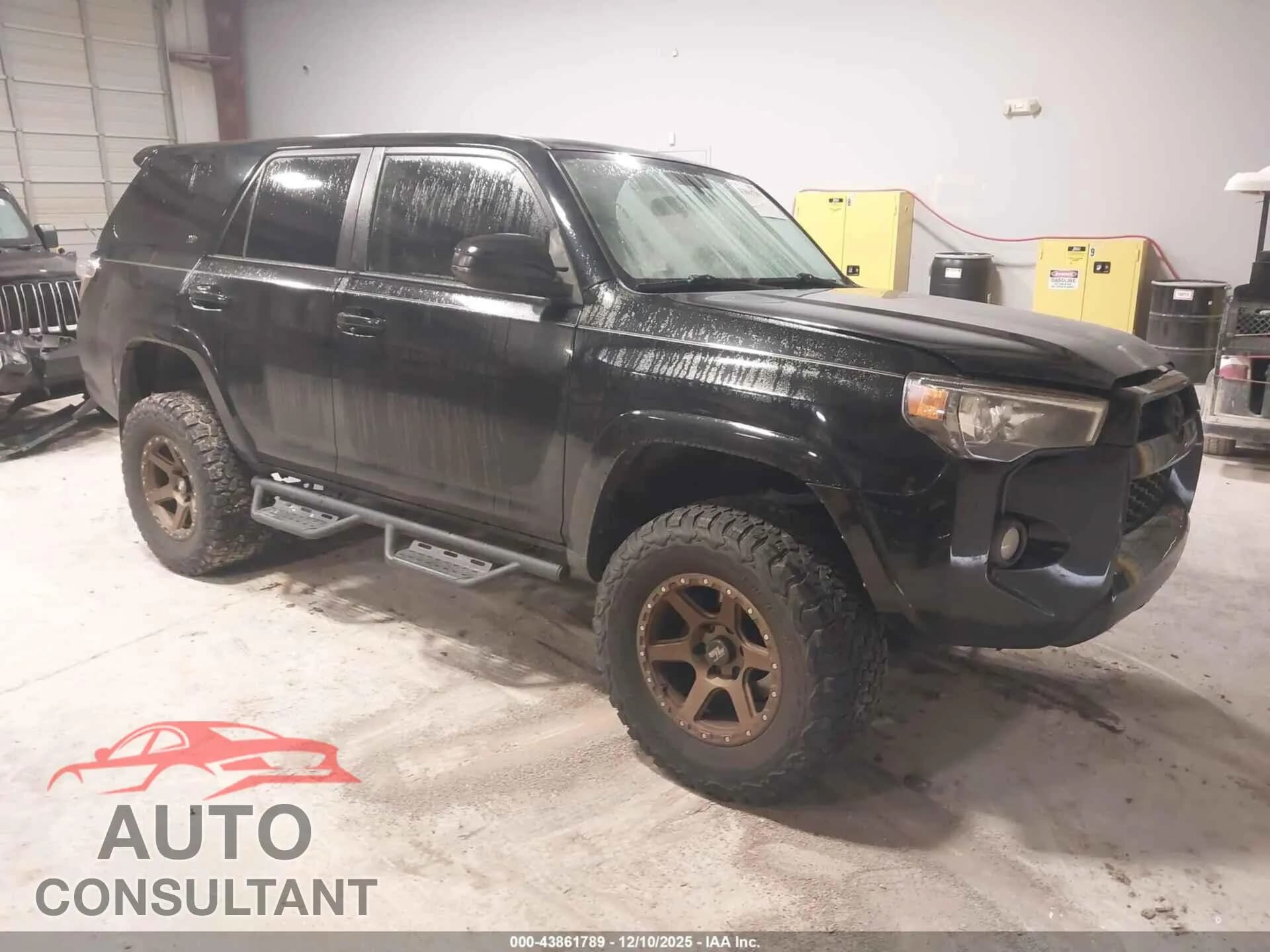 2016 TOYOTA 4RUNNER Damaged VIN JTEBU5JR2G5346535 – front exterior 2016 TOYOTA 4RUNNER Damaged VIN JTEBU5JR2G5346535 – front exterior
