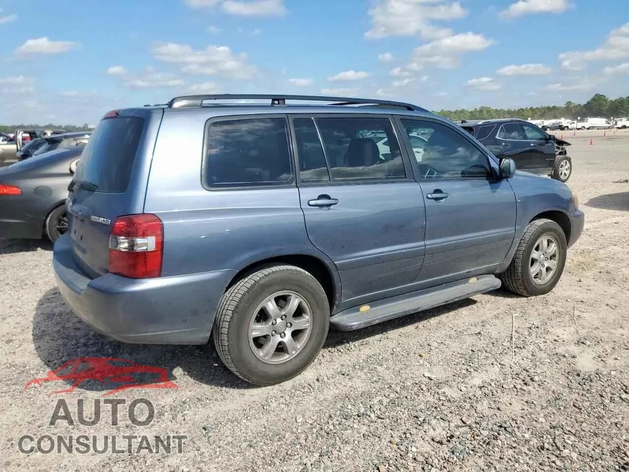 2004 TOYOTA HIGHLANDER Damaged VIN JTEDP21AX40013887 – side profile 2004 TOYOTA HIGHLANDER Damaged VIN JTEDP21AX40013887 – side profile