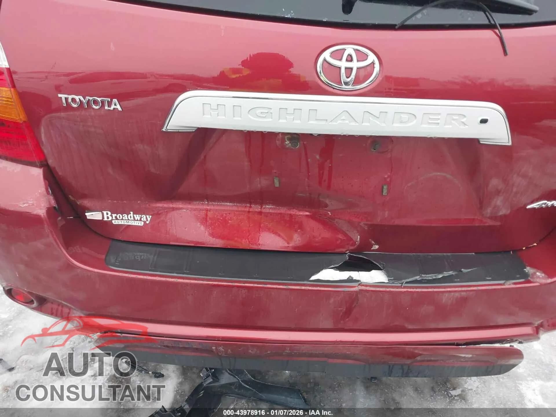 2009 TOYOTA HIGHLANDER Damaged VIN JTEES42A392150713 – engine bay 2009 TOYOTA HIGHLANDER Damaged VIN JTEES42A392150713 – engine bay