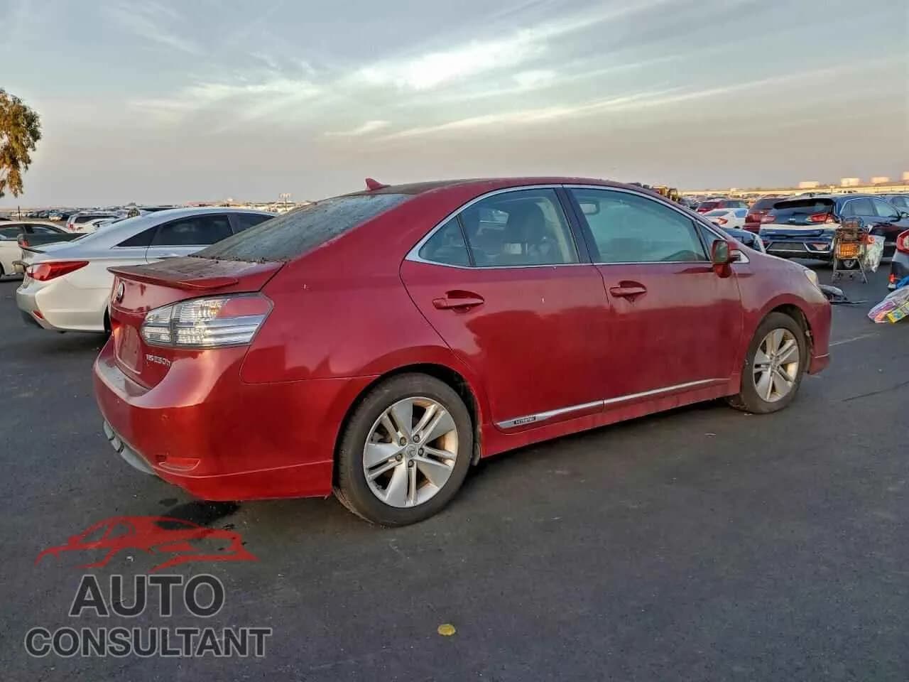 2010 LEXUS HS Damaged VIN JTHBB1BA4A2008878 – side profile 2010 LEXUS HS Damaged VIN JTHBB1BA4A2008878 – side profile