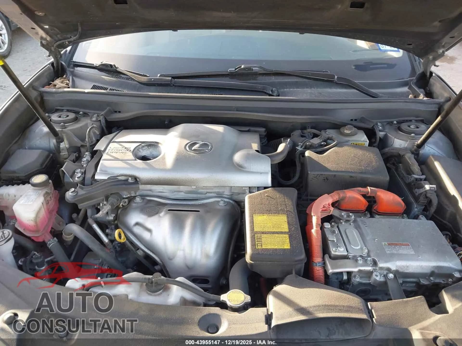 2014 LEXUS ES 300H Damaged VIN JTHBW1GG7E2043762 – odometer reading 2014 LEXUS ES 300H Damaged VIN JTHBW1GG7E2043762 – odometer reading