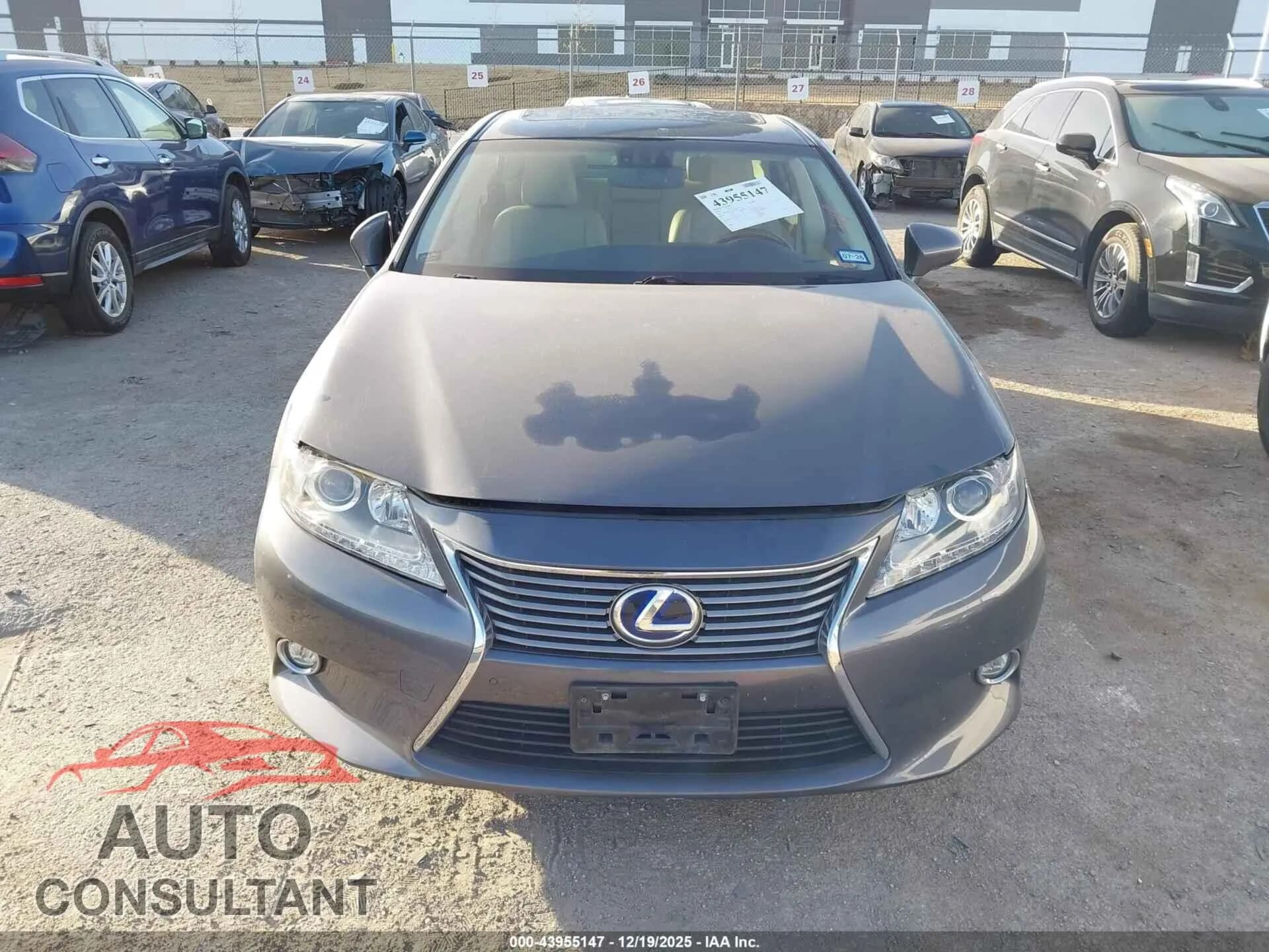 2014 LEXUS ES 300H Damaged VIN JTHBW1GG7E2043762 – photo 12 2014 LEXUS ES 300H Damaged VIN JTHBW1GG7E2043762 – photo 12