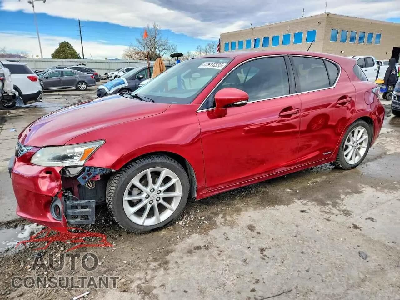 2011 LEXUS CT 200 Damaged VIN JTHKD5BH7B2039624 – front exterior 2011 LEXUS CT 200 Damaged VIN JTHKD5BH7B2039624 – front exterior