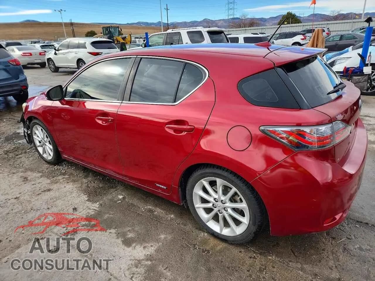 2011 LEXUS CT 200 Damaged VIN JTHKD5BH7B2039624 – rear exterior 2011 LEXUS CT 200 Damaged VIN JTHKD5BH7B2039624 – rear exterior