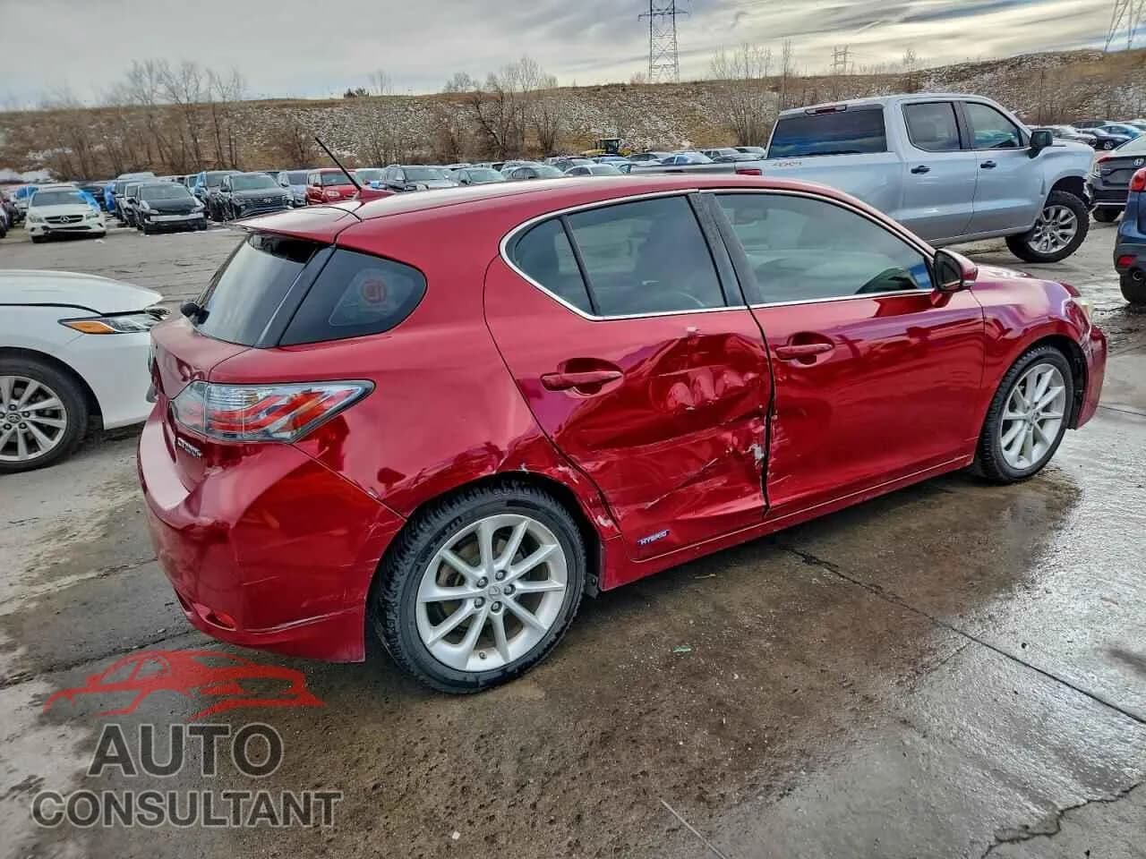 2011 LEXUS CT 200 Damaged VIN JTHKD5BH7B2039624 – side profile 2011 LEXUS CT 200 Damaged VIN JTHKD5BH7B2039624 – side profile